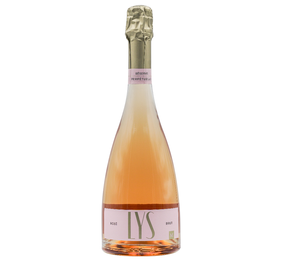 Photo du Vin Effervescent Lys Rosé Brut en bouteille, vendu en ligne sur le site