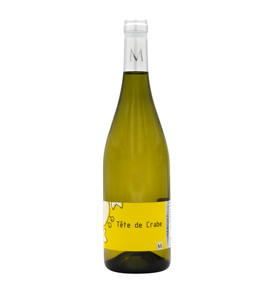 Photo de notre vin blanc Tête de Crabe en bouteille, vendu en ligne