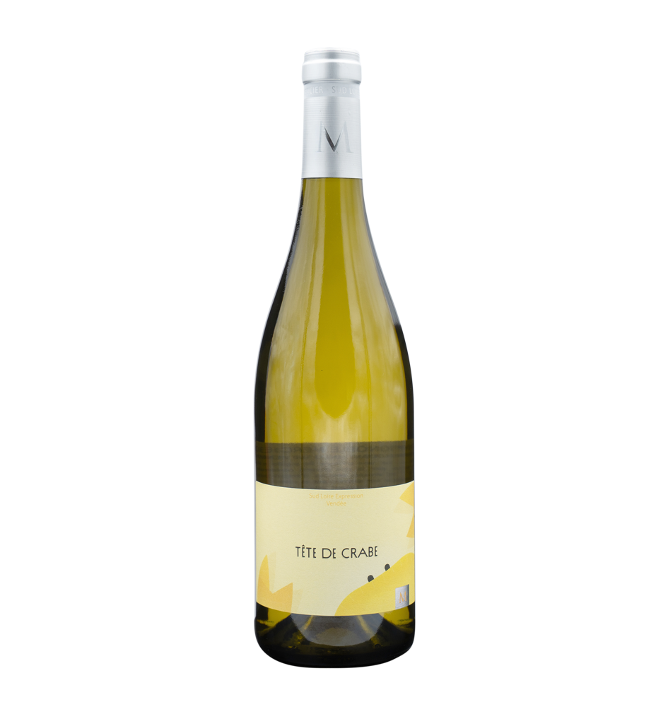 Photo de notre vin blanc Tête de Crabe en bouteille, vendu en ligne Photo de notre vin blanc Tête de Crabe en bouteille, vendu en ligne