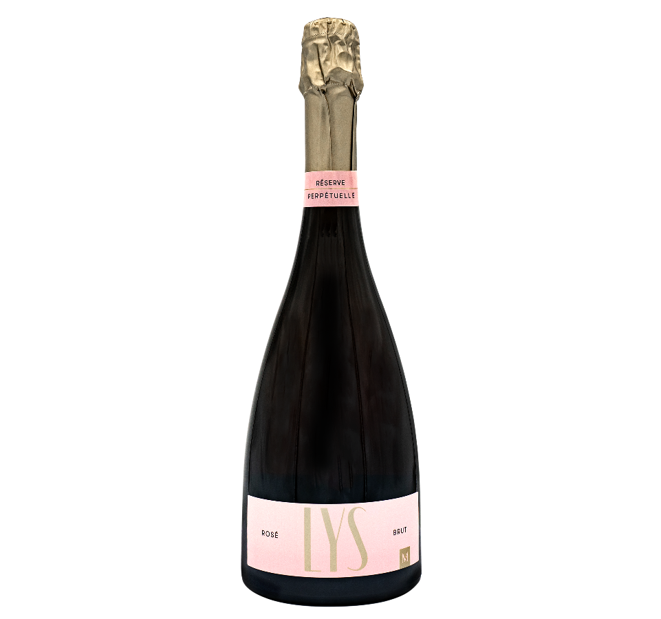 Photo du Vin Effervescent Lys Rosé Brut en bouteille, vendu en ligne sur le site