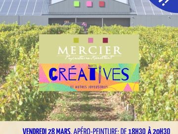 J-10 avant notre Apéro-Peinture au Domaine Mercier ! 🎨🍷

Tu hésites encore ? Imagine-toi, un verre à la main, un pinceau dans l’autre, en train de créer sans...