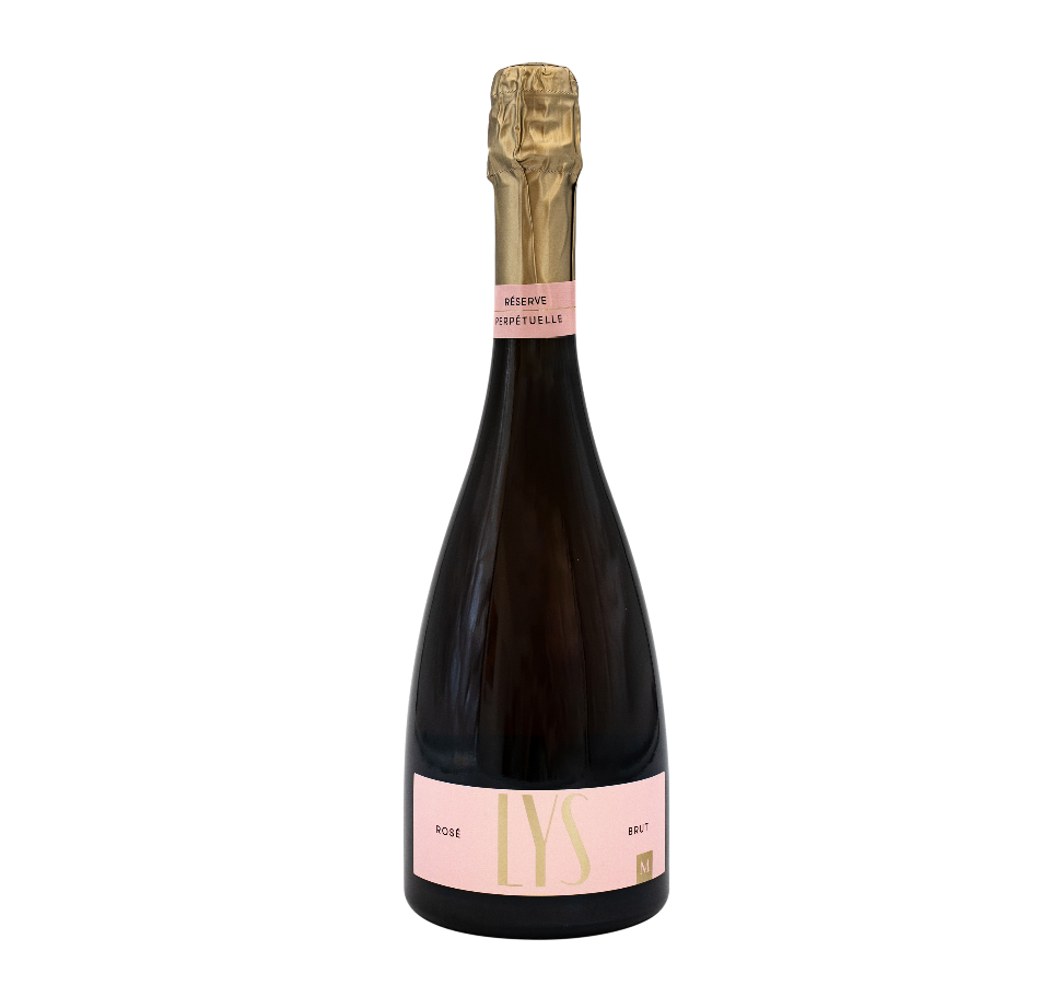 Photo du Vin Effervescent Lys Rosé Brut en bouteille, vendu en ligne sur le site